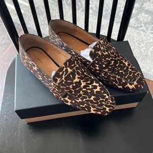 Halogen Chocolate Leopard Haircalf Loafers